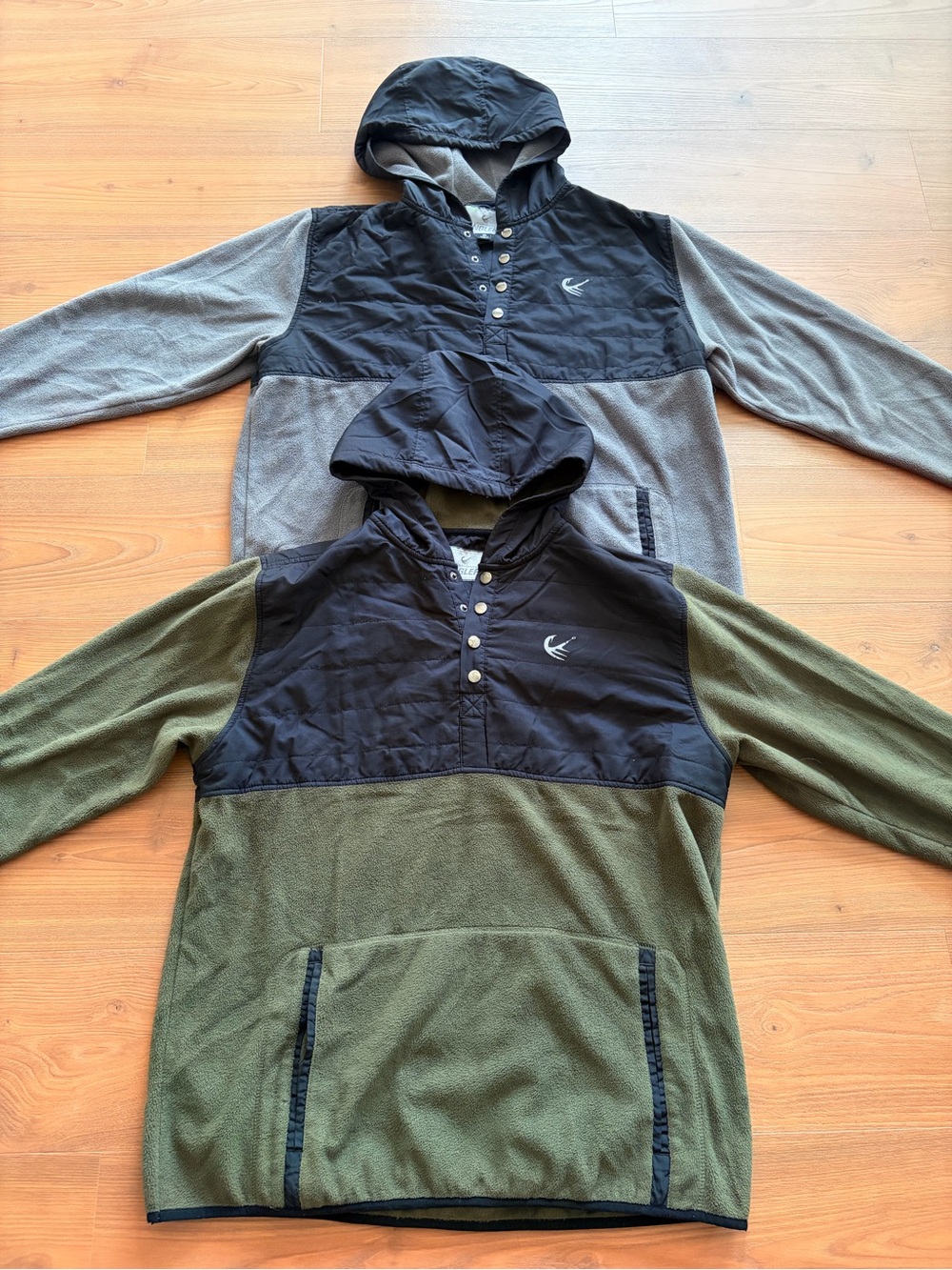 2 Legendary Anglers Hooded Fleece Hoodied Jacket - Mens Size XL‎